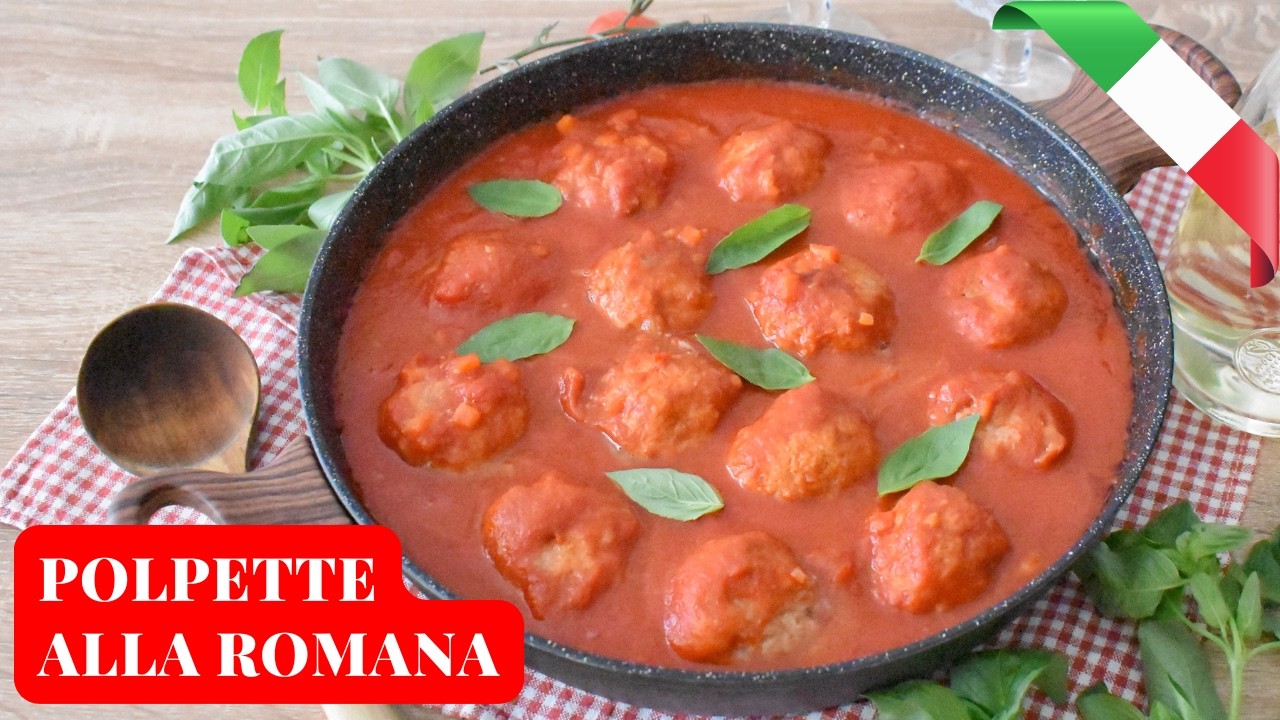 PULPETY po RZYMSKU duszone w sosie pomidorowym - tradycyjny włoski przepis 🍴 | Włochy od kuchni