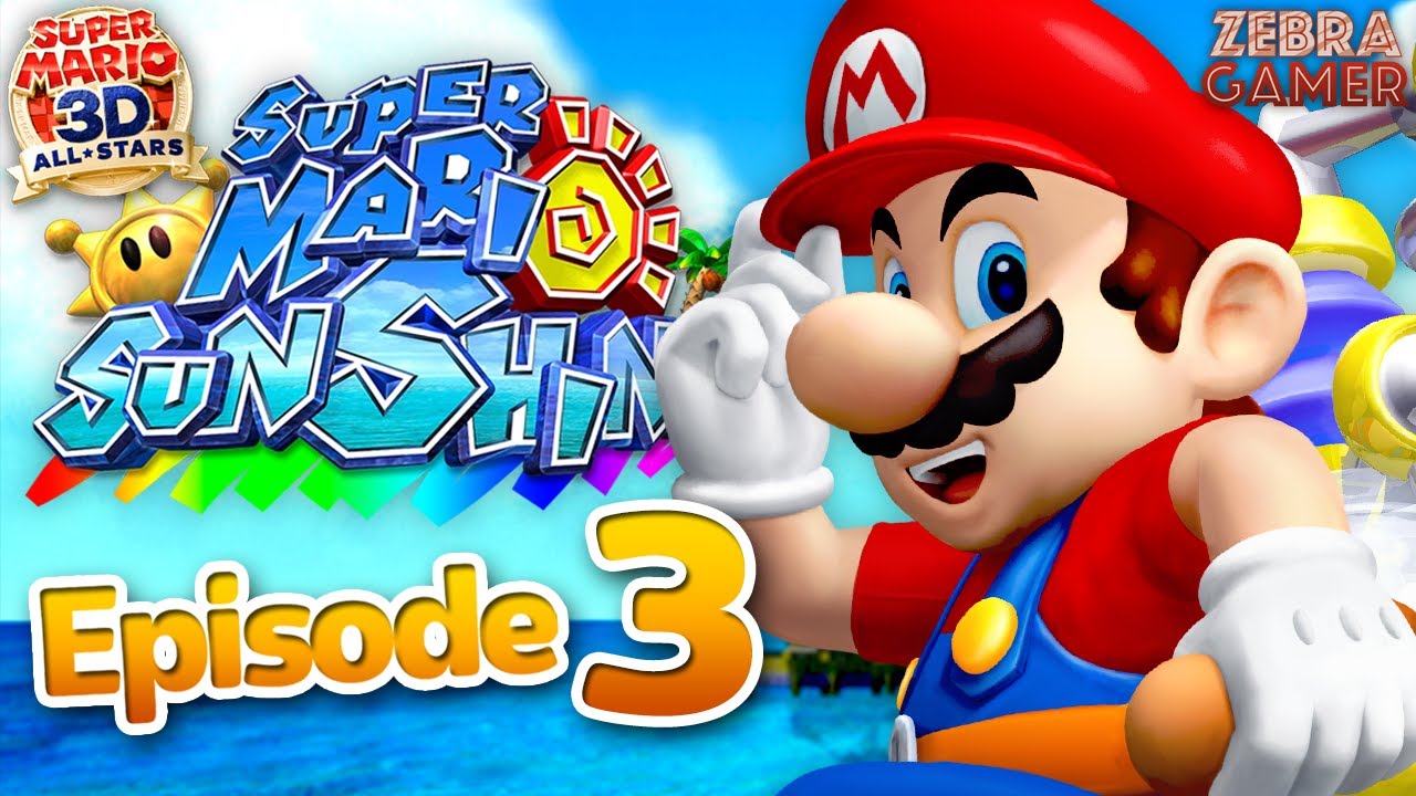 Super Mario Sunshine Gameplay Walkthrough Part 3 - Gelato Beach 100%! - Super Mario 3D All-Stars