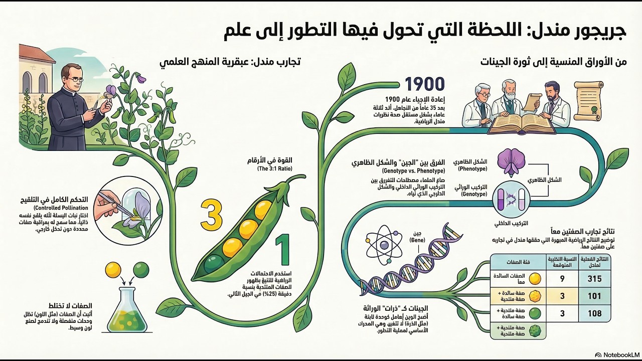 مندل - اللحظة التي تحول فيها التطور الى علم