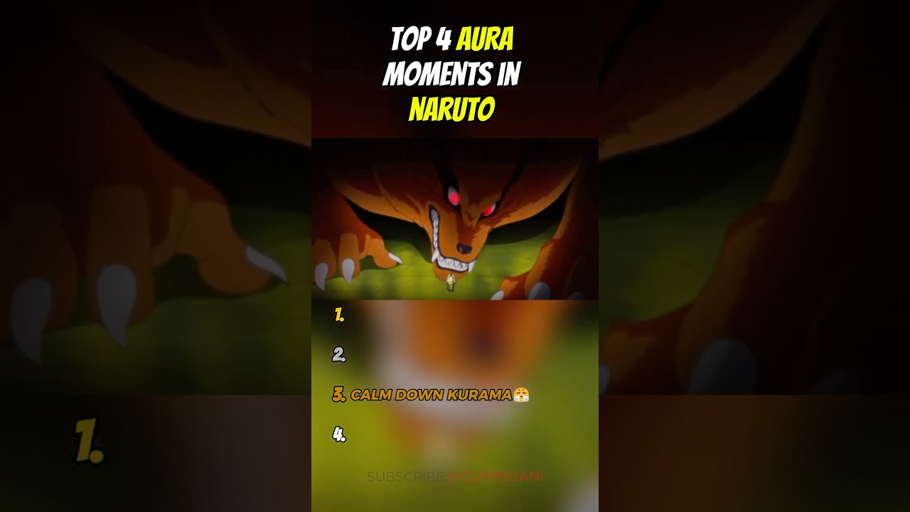 Top 4 AURA Moments In Naruto😎