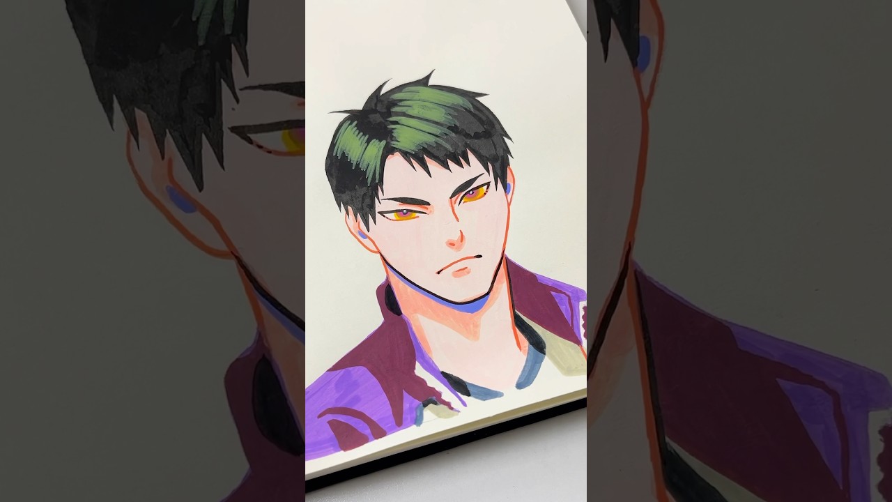 drawing Ushijima wakatoshi#haikyuu #ushijima #ushijimawakatoshi #anime #drawing