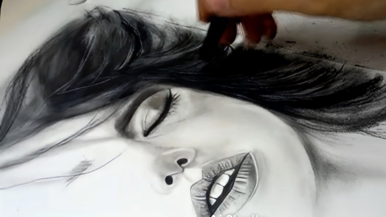 🎬 Hyperreal Portrait Drawing Tutorial | Realistic Female Face Step by Step