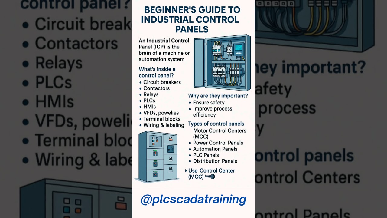 Beginner's Guide to Industrial Control Panels #industrialautomation #panel #controlpanels
