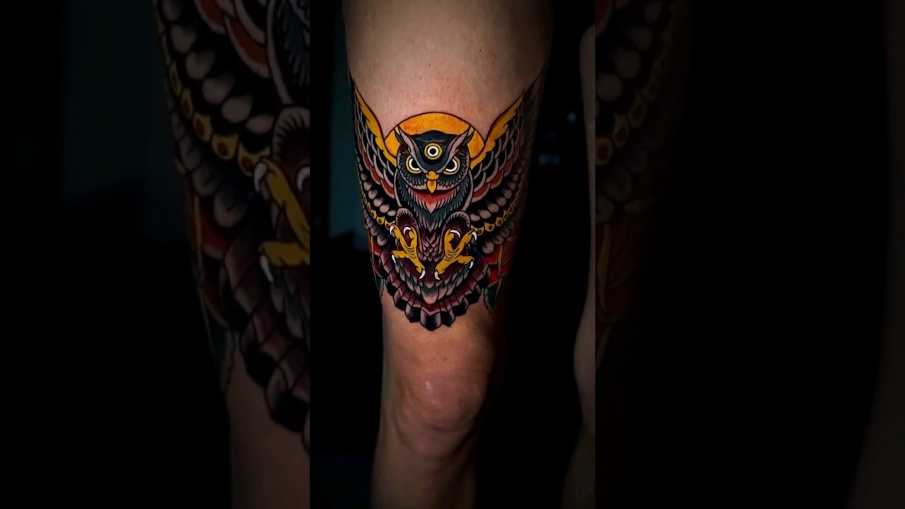 Oldschool Owl Tattoo #oldschooltattoo #oldschool #owl #owltattoo #tattoo #aesthetictattoo #bali #art