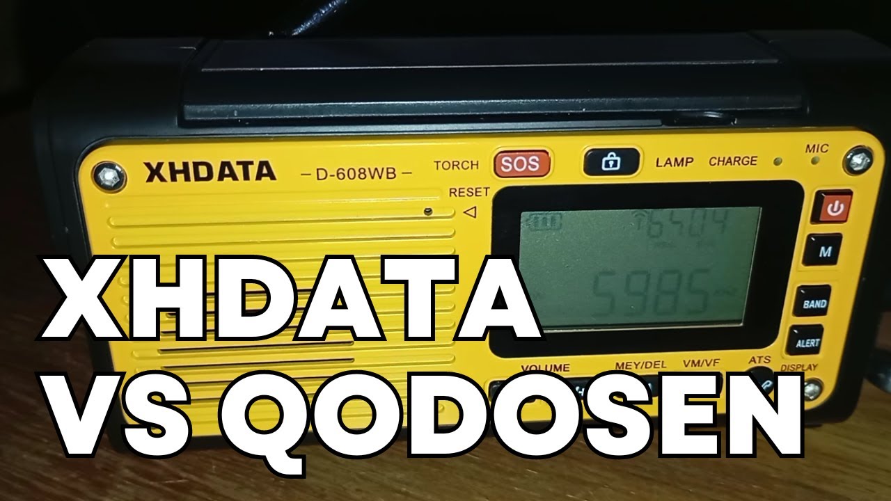 Сравнение Qodosen DX-286, XHDATA D-608WB и D-808 на радио Мьянмы 5985 кГц #лучшее #коротковолново...