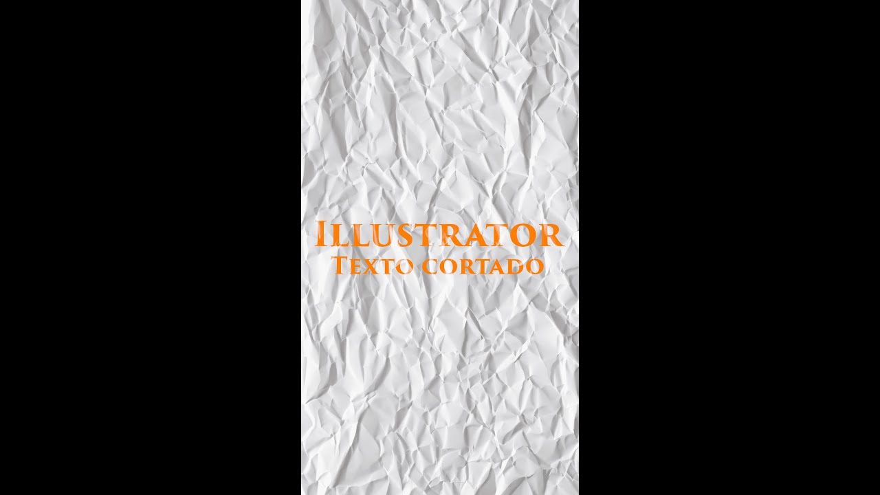 Texto cortado en Illustrator 