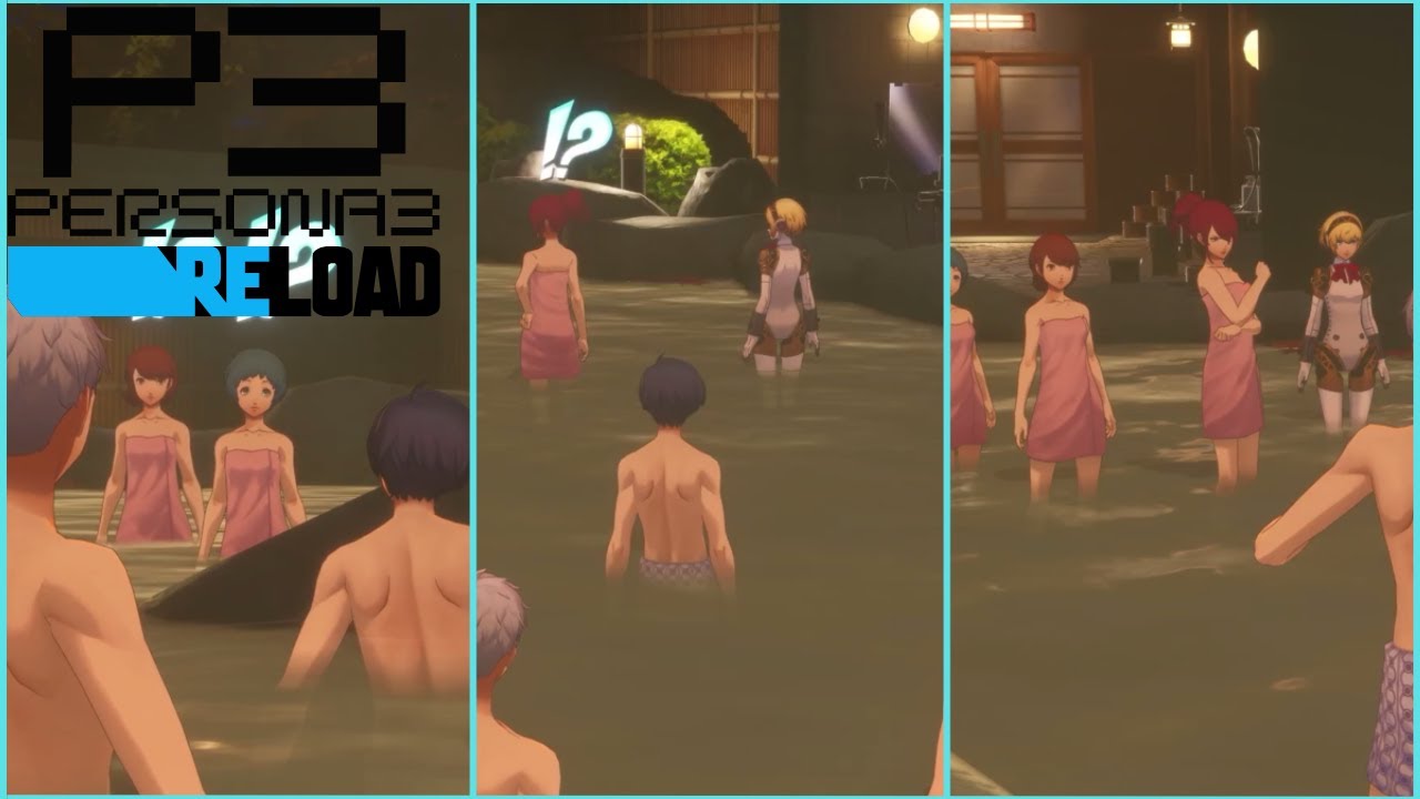 All Ways To Get Caught In The Hot Springs | Persona 3 Reload