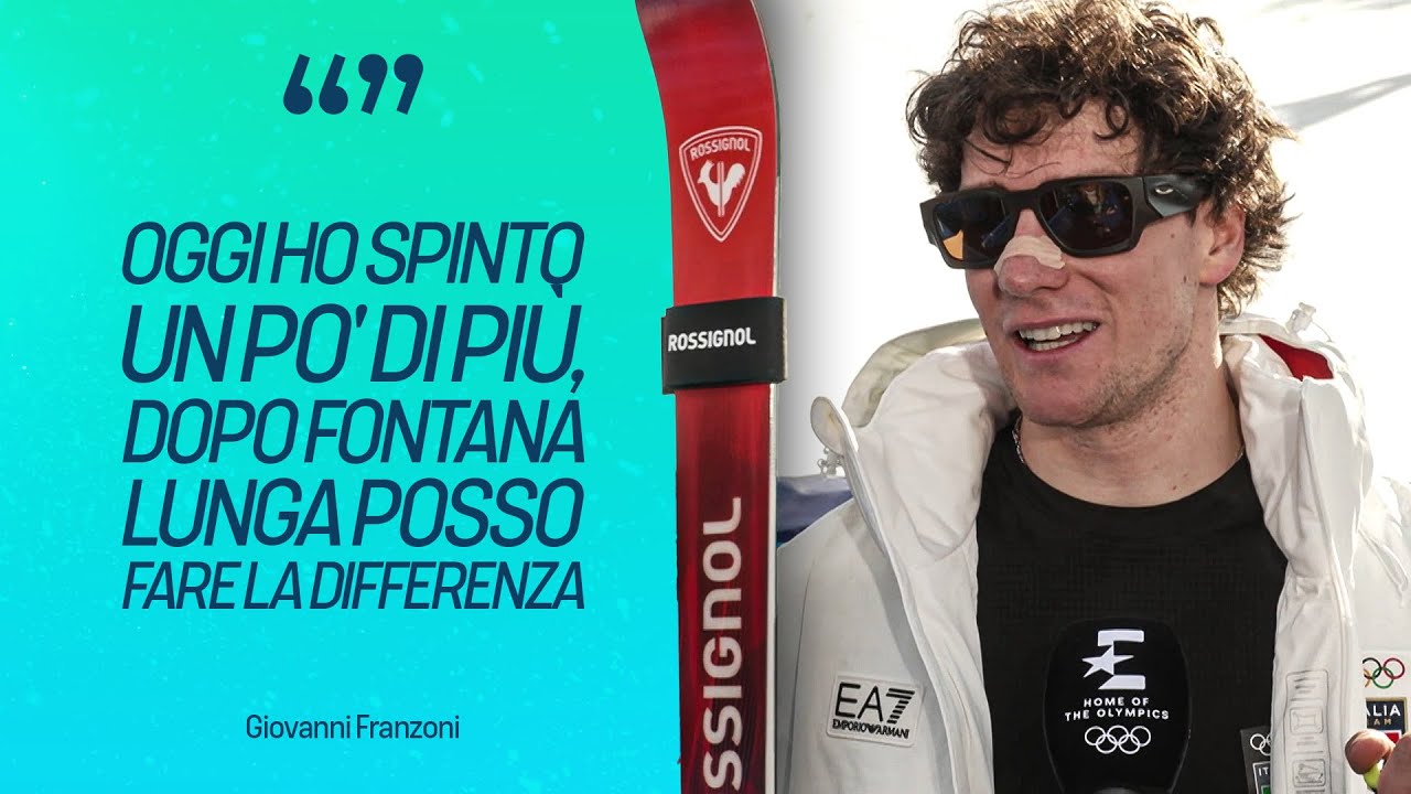 🎙️Giovanni Franzoni &egrave; carico prima della discesa libera | #MilanoCortina2026