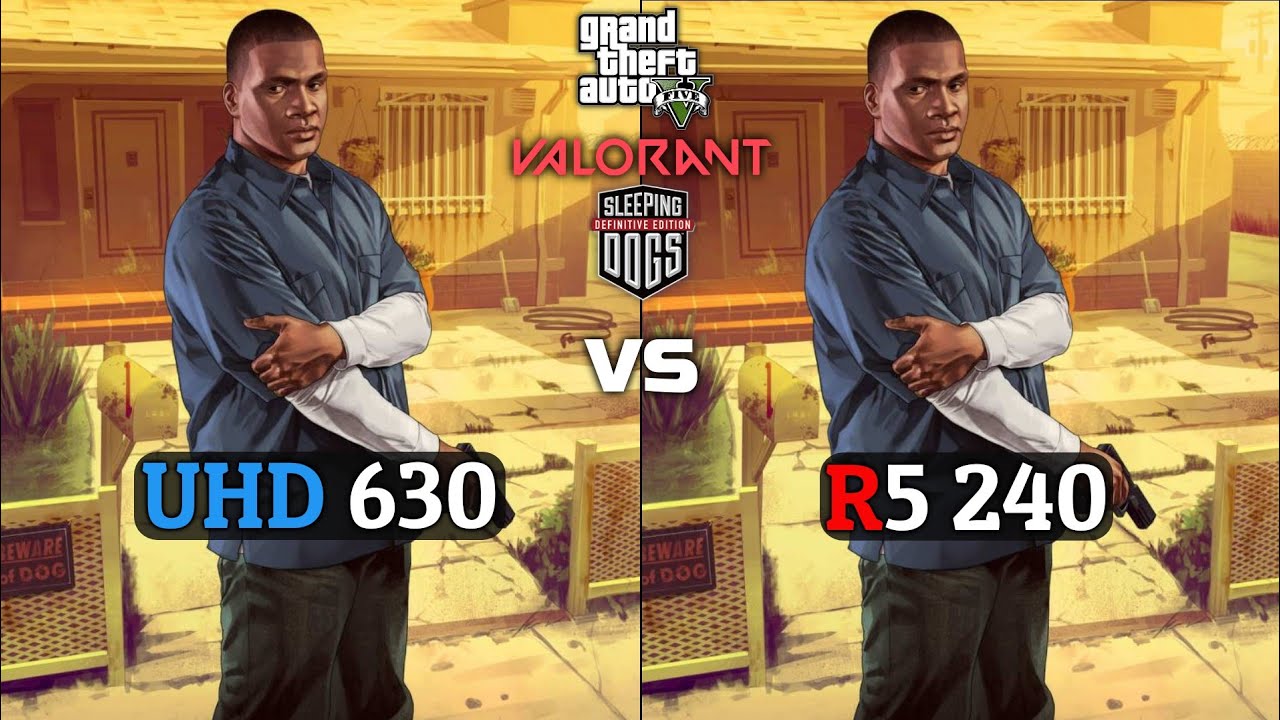 Intel UHD 630 vs Radeon R5 240 | Battle of low end GPUs