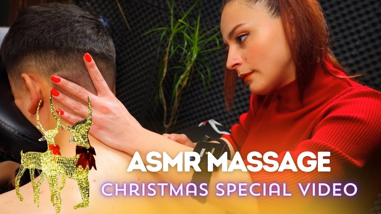 ASMR MASSAGE with WHISPERING 🎬•Christmas Special - Miss 'Melek'