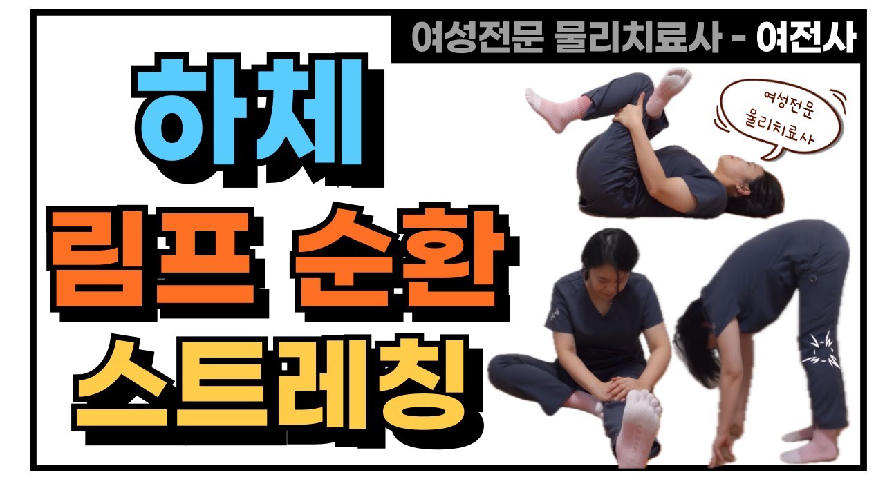 다리의 부종을 빼는 림프 순환 스트레칭 [여성전문 물리치료사]