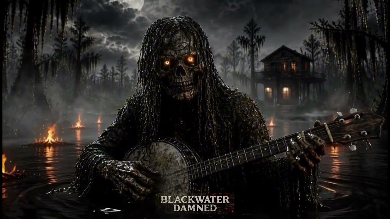 BLACK WATER DAMNED (Official Music Video v1) BURNIN&rsquo; BRIDGES Ai Music