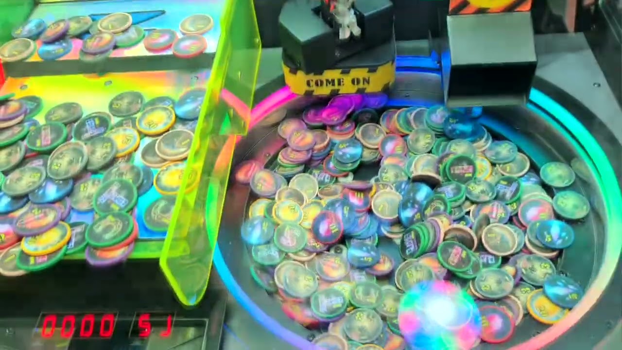 Playing On The Arcades In Blackpool Amusements
