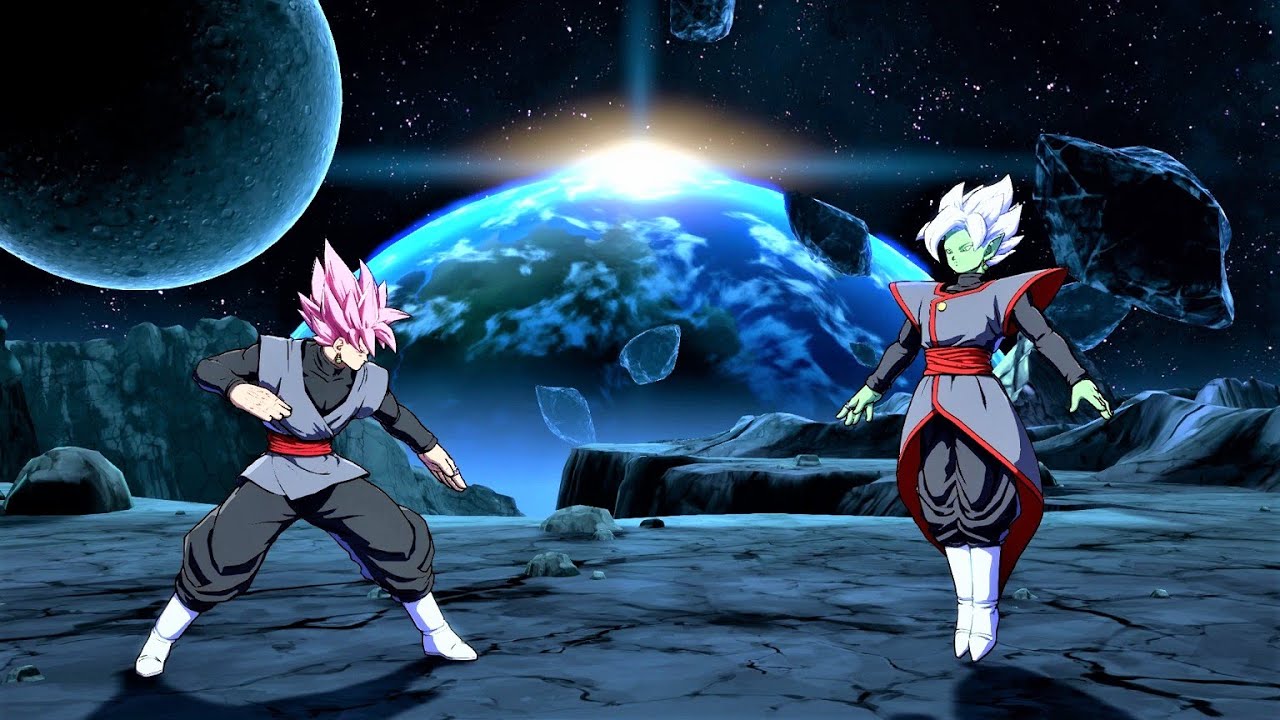 Goku Black vs Fused Zamasu (Hardest AI) - Dragon Ball FighterZ