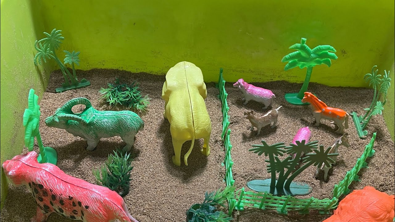 Beautiful wild & farm animal toys🧸 |  Satisfying mini animal toys | Mini zoo | #toys #wildanimals 