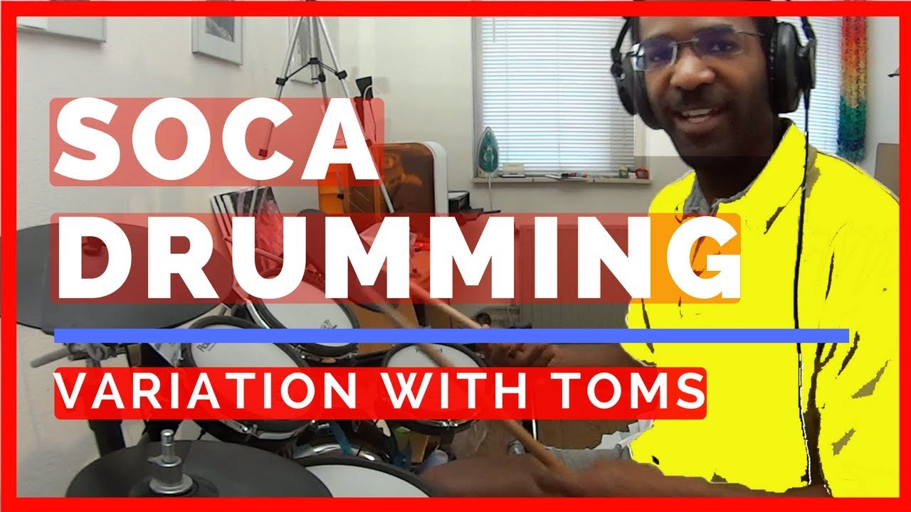 Soca drum beat on toms