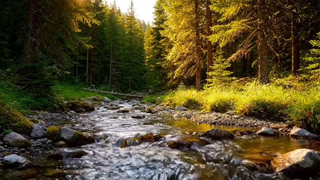 🌊 Fall Asleep Fast with Forest River Sounds | Deep Sleep Nature Ambience 😴