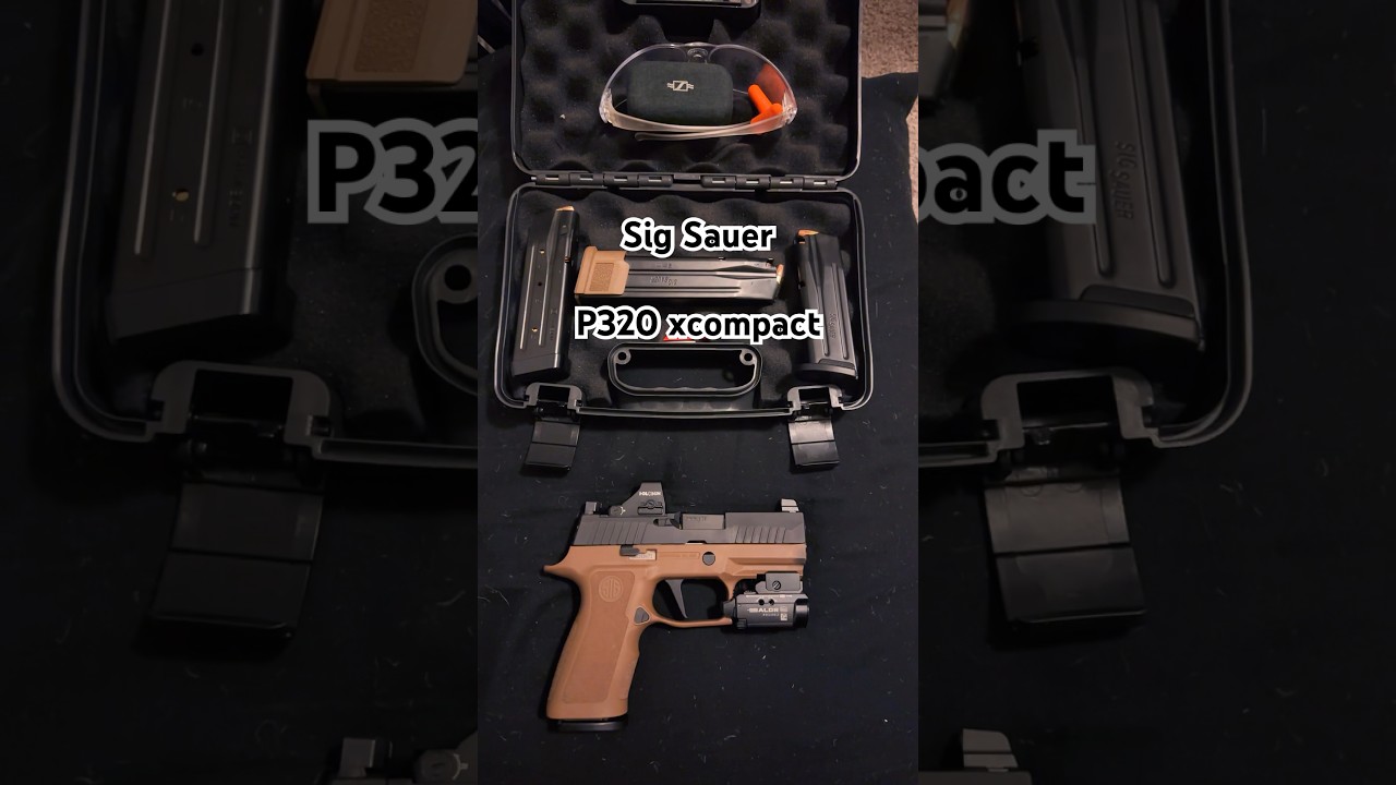 Sig P320 Xcompact w/ Holuson 407k Red Dot, Olight Baldr Mini, X-ray3 Suppressor Height Sights