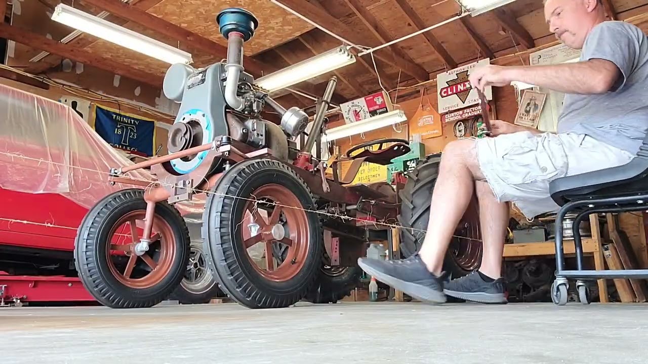1955 Wheel Horse Senior Garden Tractor Restoration All In The Alignment VinsRJ 
