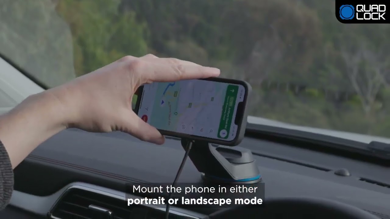 Quad Lock Βάση Αυτοκινήτου Suction Windscreen Car Mount