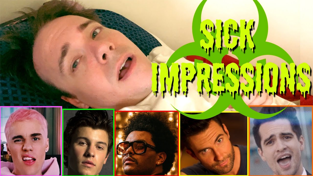 Impressions with a Fever of 102... (Charlie Puth, Brendon Urie, Bruno Mars, etc.)