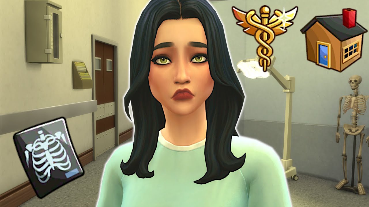 Can my sim live at the hospital? // Sims 4 hospital challenge