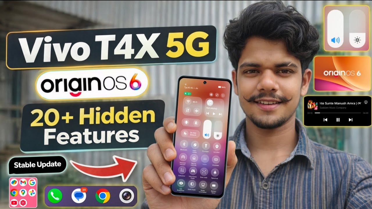 Vivo T4X 5G OriginOS 6 20+ New Hidden Features & Changes |Vivo T4X 5G OriginOS 6 New Hidden Features
