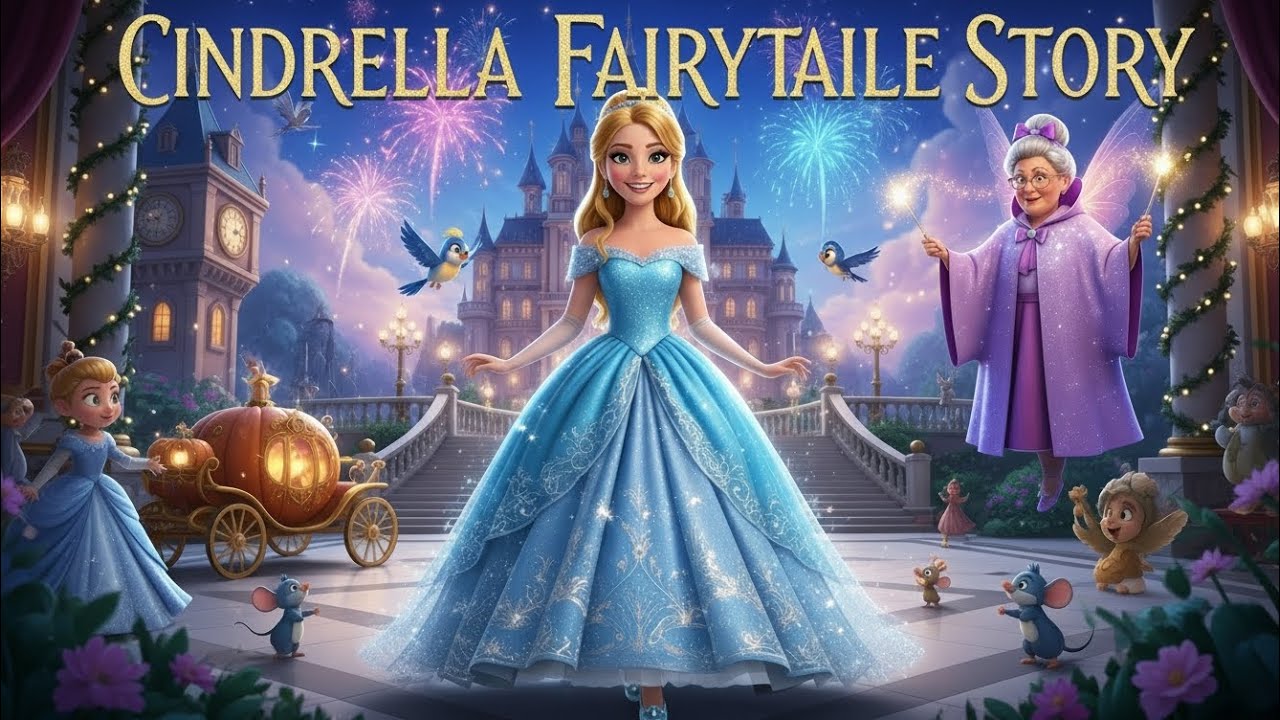 Cinderella Story in English 🫅| Classic Fairy Tale for Kids 🧚
