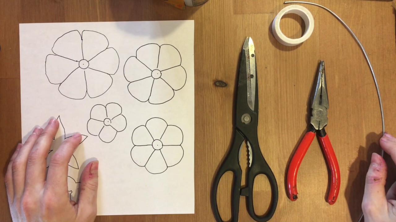 Art Activity: Recycled Aluminum Flowers
