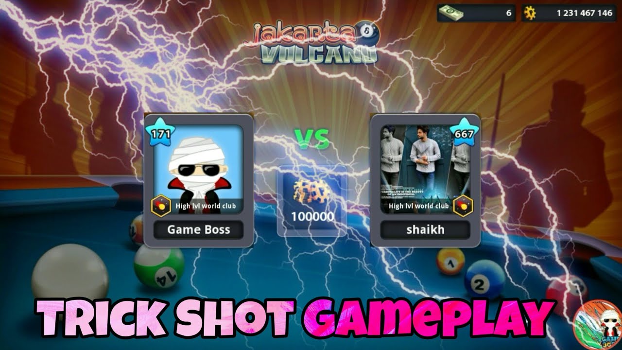 8 Ball Pool - Trick Shot Gameplay 171 Vs 667