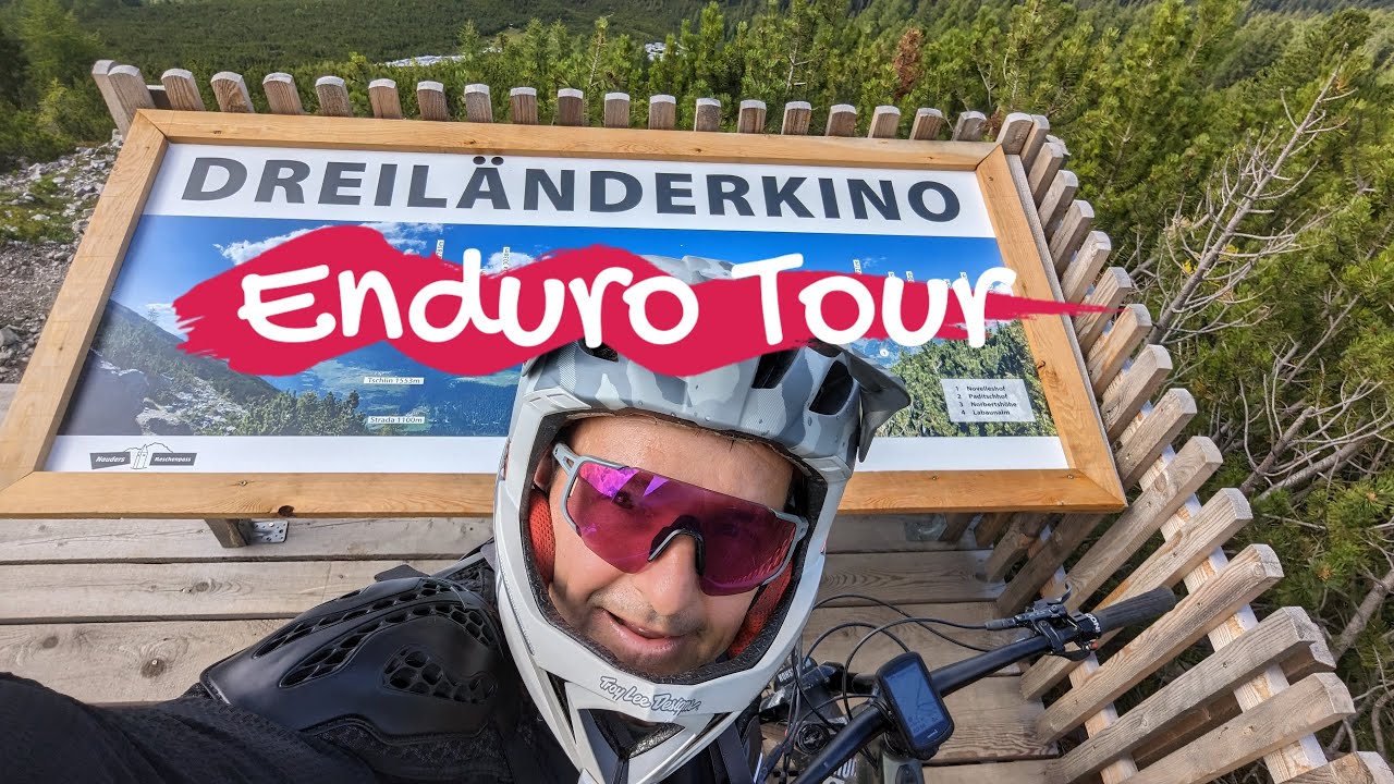 Nauders 3 Länder Enduro Trails mit 3 Länder Punkt