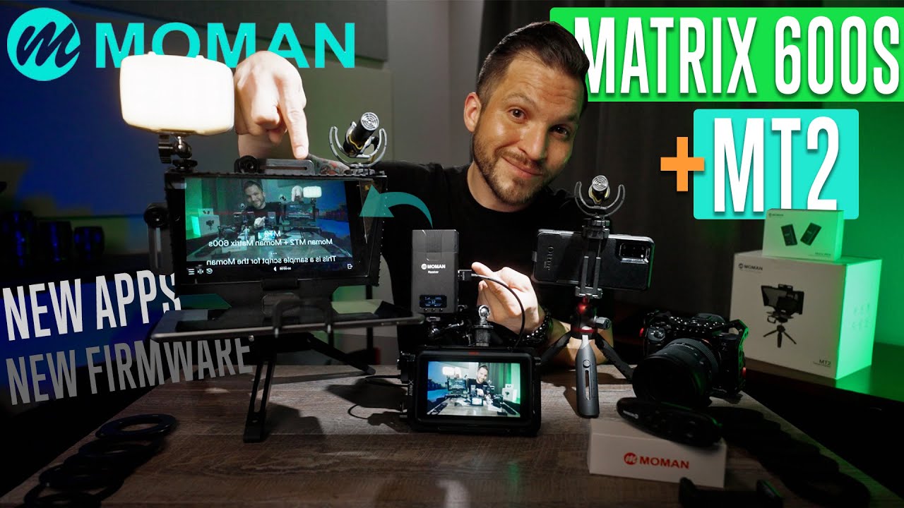 Never seen Wireless Video Do This! MOMAN Matrix 600S + MT2 Teleprompter