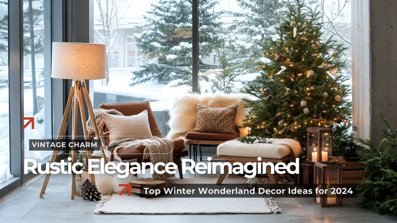 Rustic Elegance Reimagined: Bold Vintage Charm for a Winter Wonderland