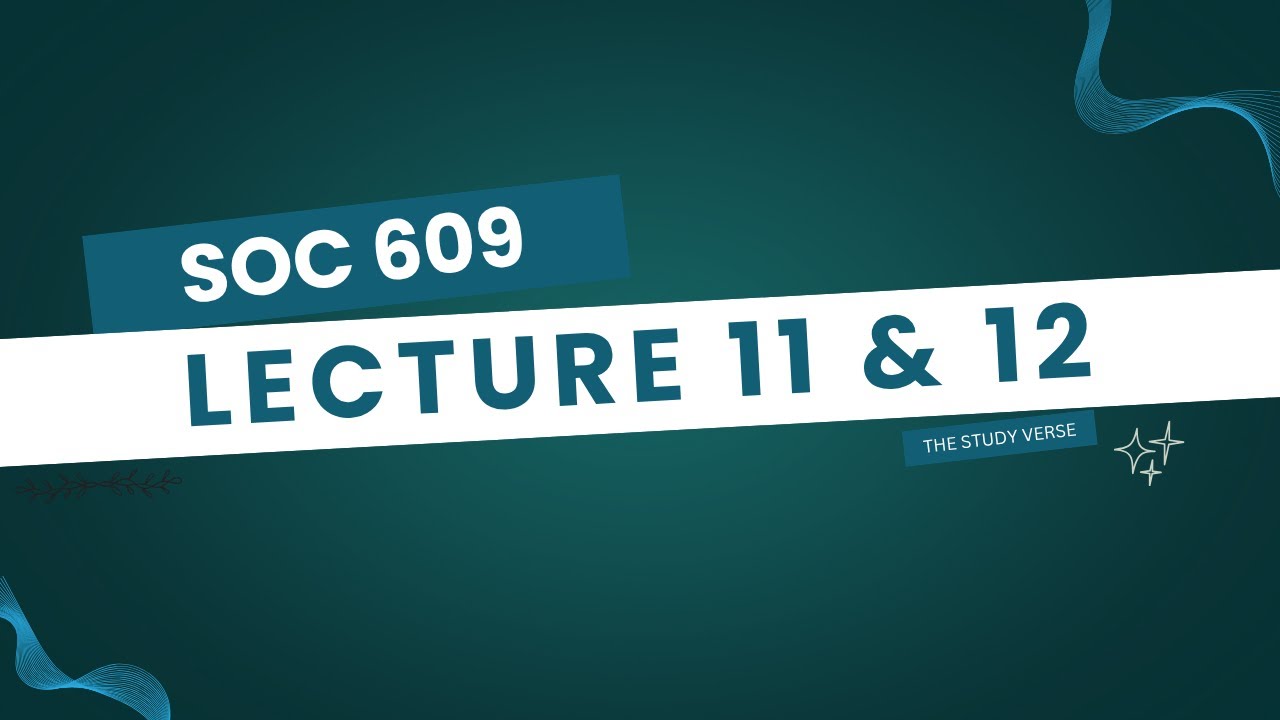 SOC609 || LECTURE 11 & 12 || QUALITATIVE DATA ANALYSIS & TRUSTWORTHINESS || SHORT LECTURES