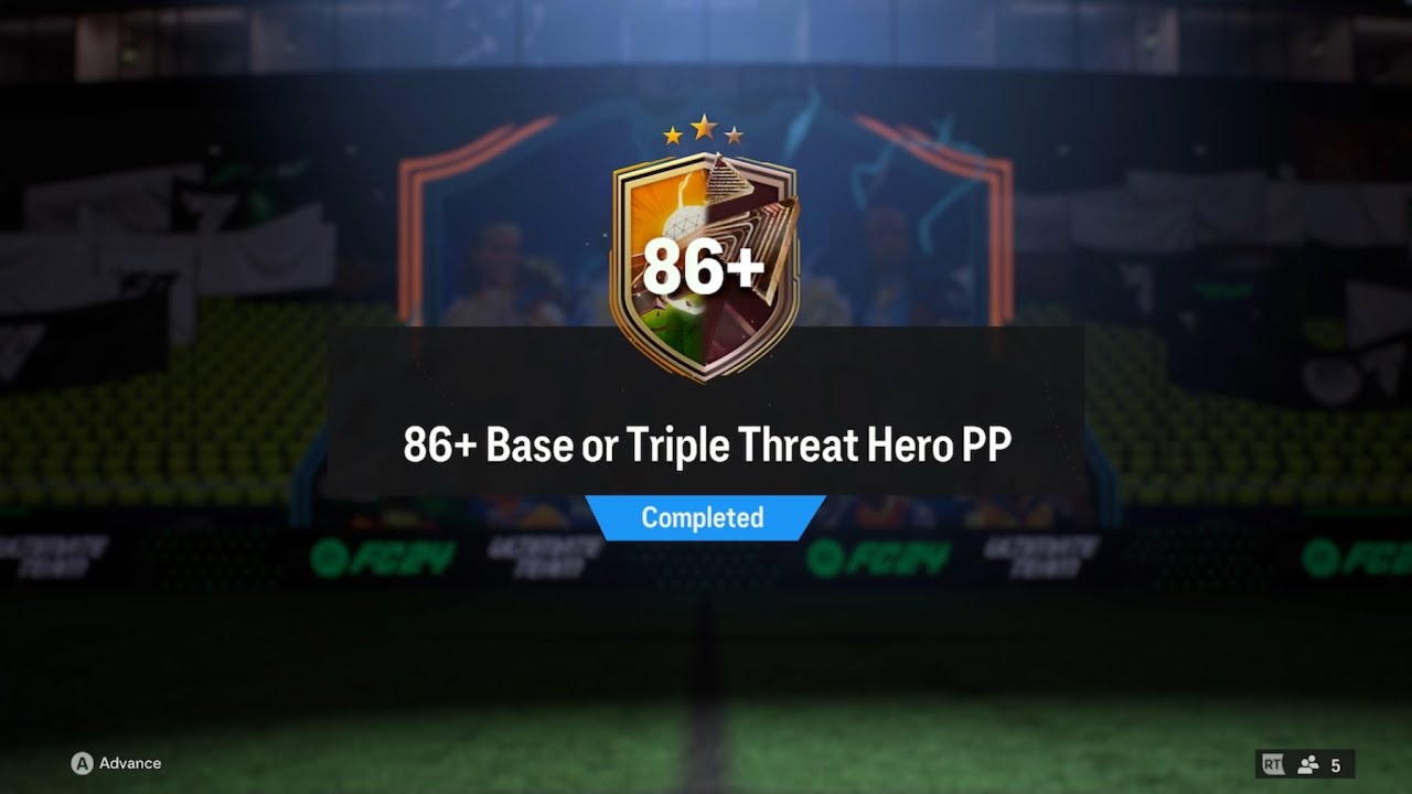 86+ Base or Triple Threat Hero PP!