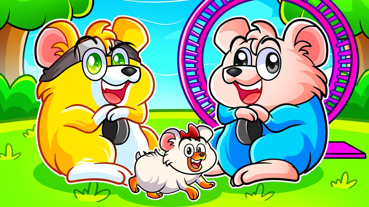 ¡Nos CONVERTIMOS en una FAMILIA de HAMSTERS en Roblox! 🐭