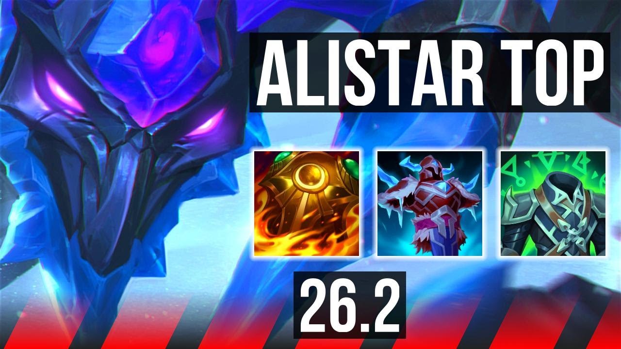 ALISTAR vs JAX (TOP) | 19K damage, Electrocute | EUNE Challenger | 26.2