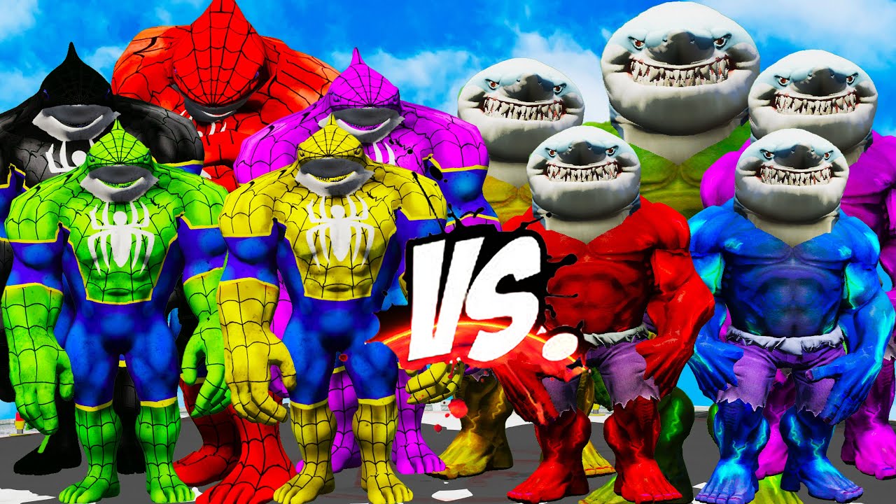 I Put $10,000 On This Battle 😱 | Spider Hulk vs Shark Hulk