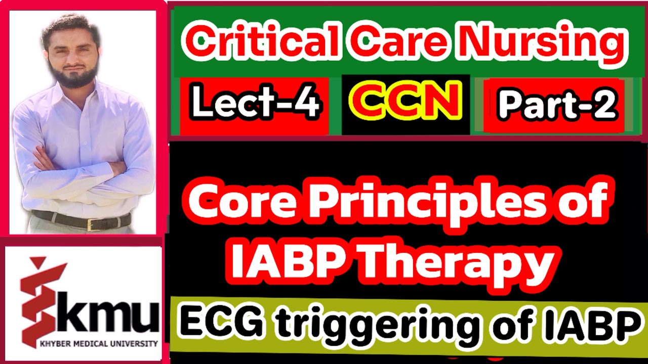 Core Principle of IABP Therapy(ECG triggering of the IABP)[CCN]{Lect. 4, Part-2}{BSN/Post-RN}