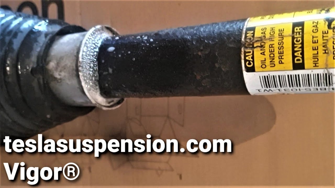 Fixing leakage on my air suspension Tesla model S (English subtitle)