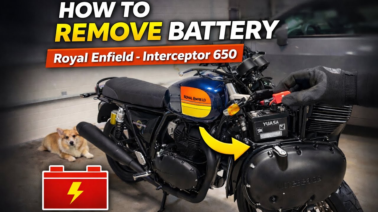 How To Remove Battery on Royal Enfield Interceptor 650 - Easy Step by Step Guide
