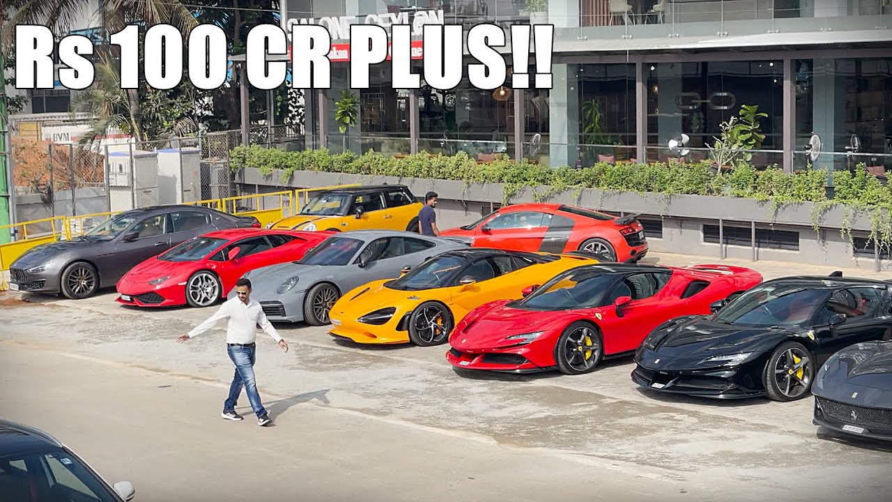 Bangalore's Biggest Supercar Meet Ever (2024) McLaren 750S, Aventador, Ferrari 812SF, 992 Turbo S..