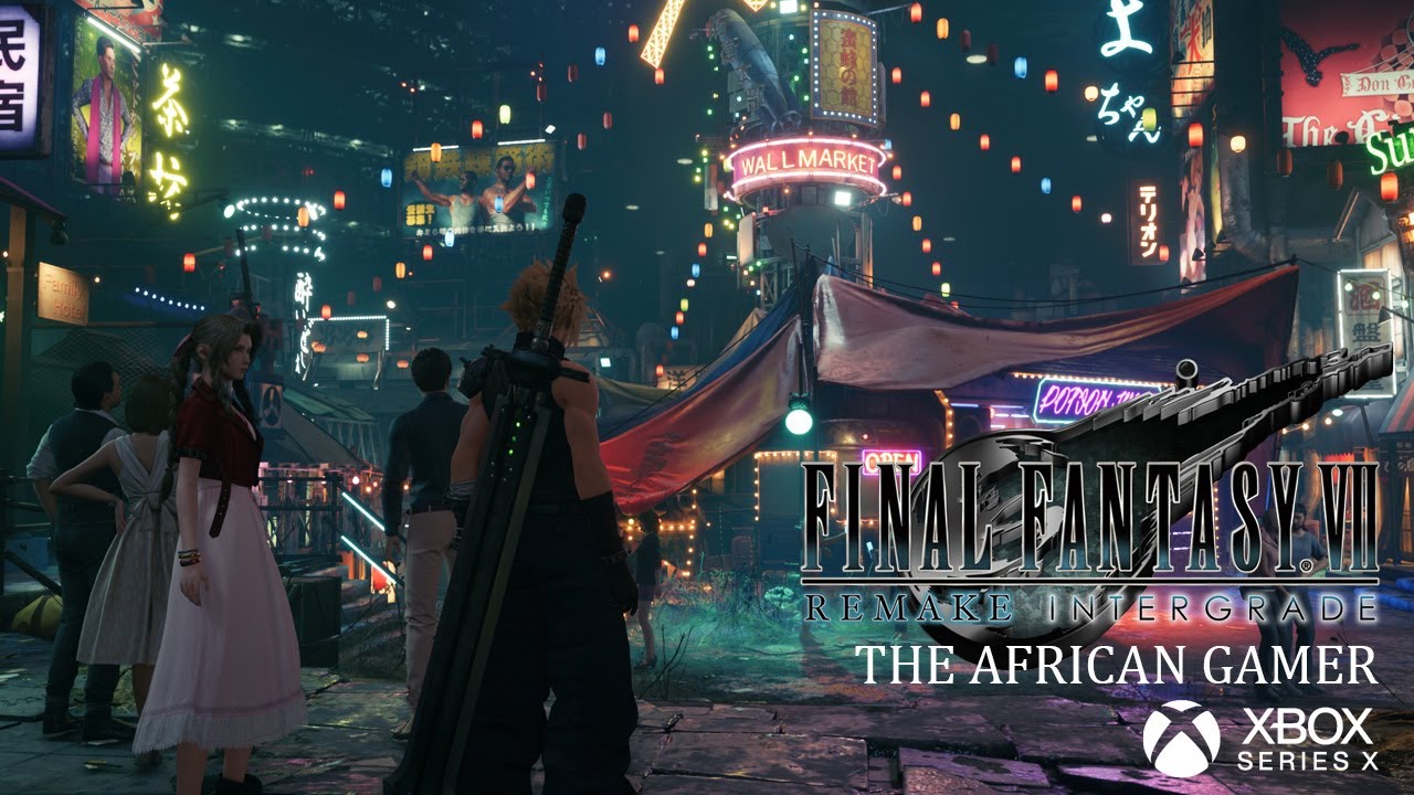FF7 Remake Xbox Part 7 - WALL MARKET! The Town That Never Sleeps (The African Gamer)
