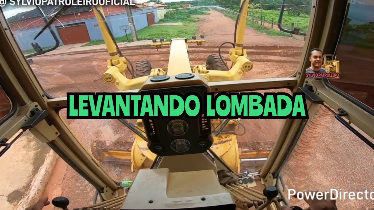 LEVANTANDO LOMBADA / Motoniveladora caterpillar 120k grader niveleuse patrola operador Patroleiro 