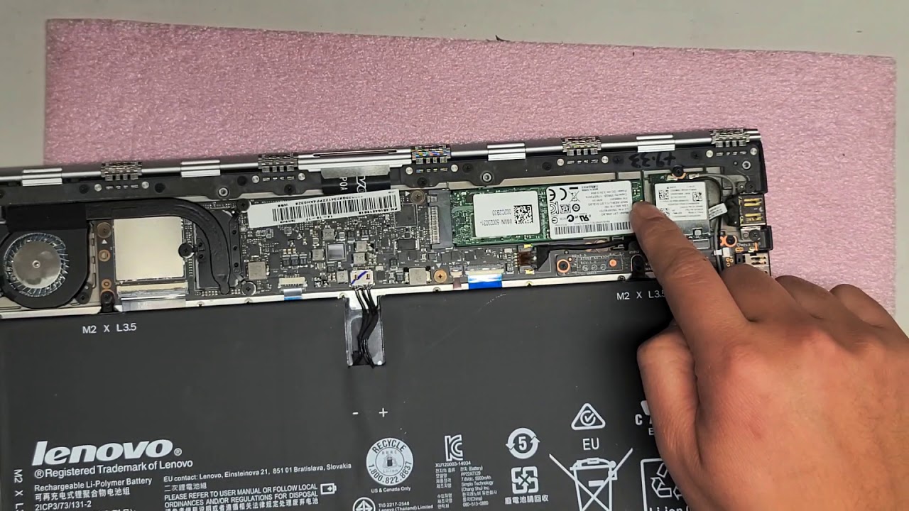 Lenovo Yoga 3 Pro-1370 80HE Disassembly SSD Upgrade Repair Not Charging or Powering On Quick Fix