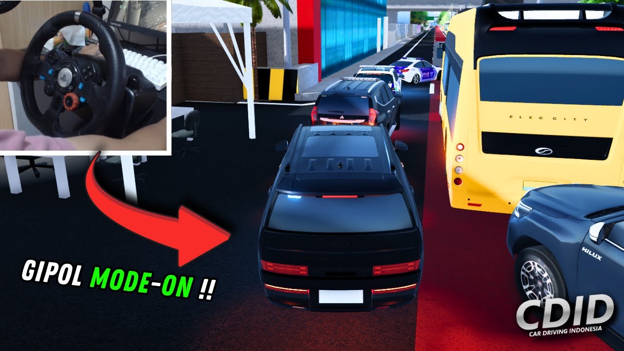 AKU MENCOBA MENJADI GIPOL SEMUA MOBIL LANGSUNG MINGGIR 😱 !! -CDID ROLEPLAY-  #cdid #cdidroblox