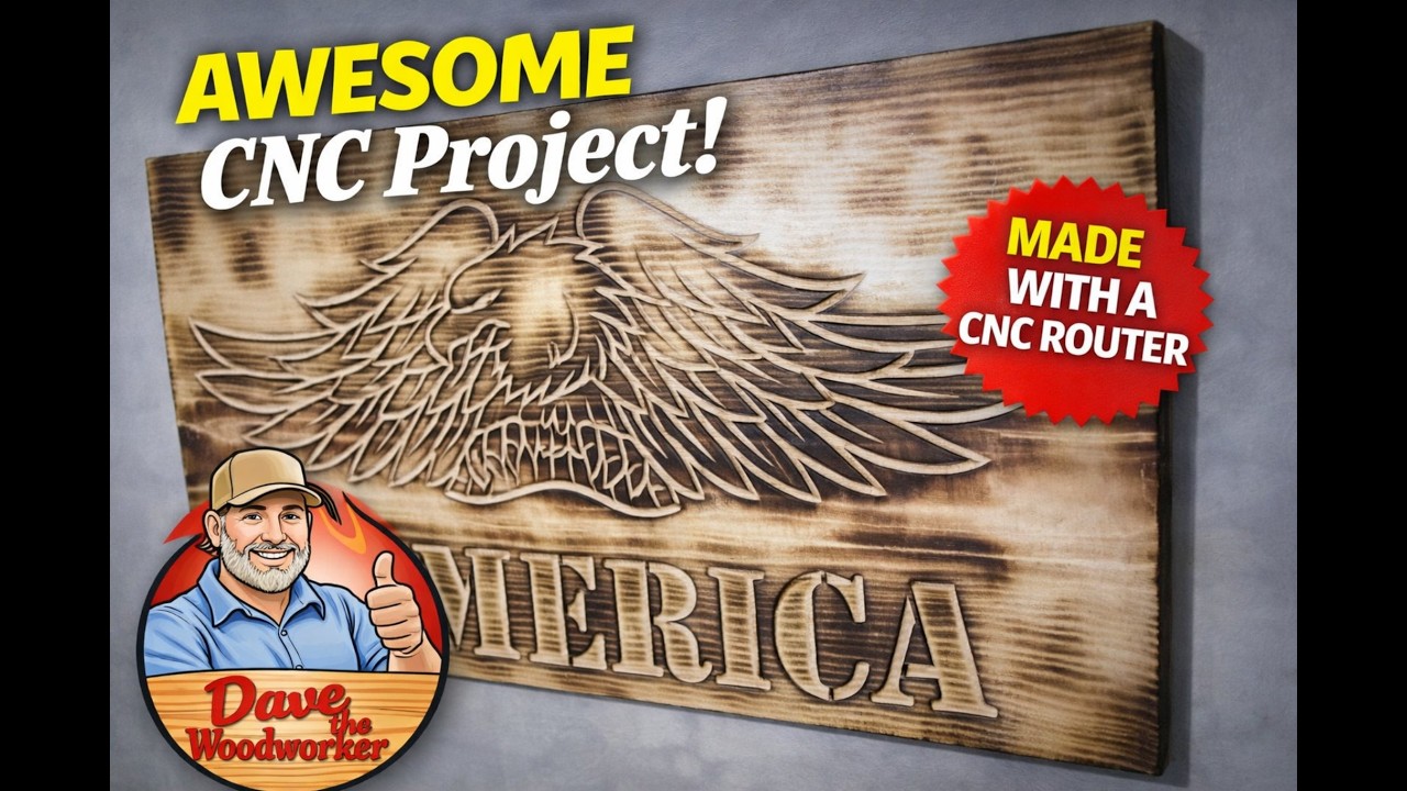 CNC Eagle with Words