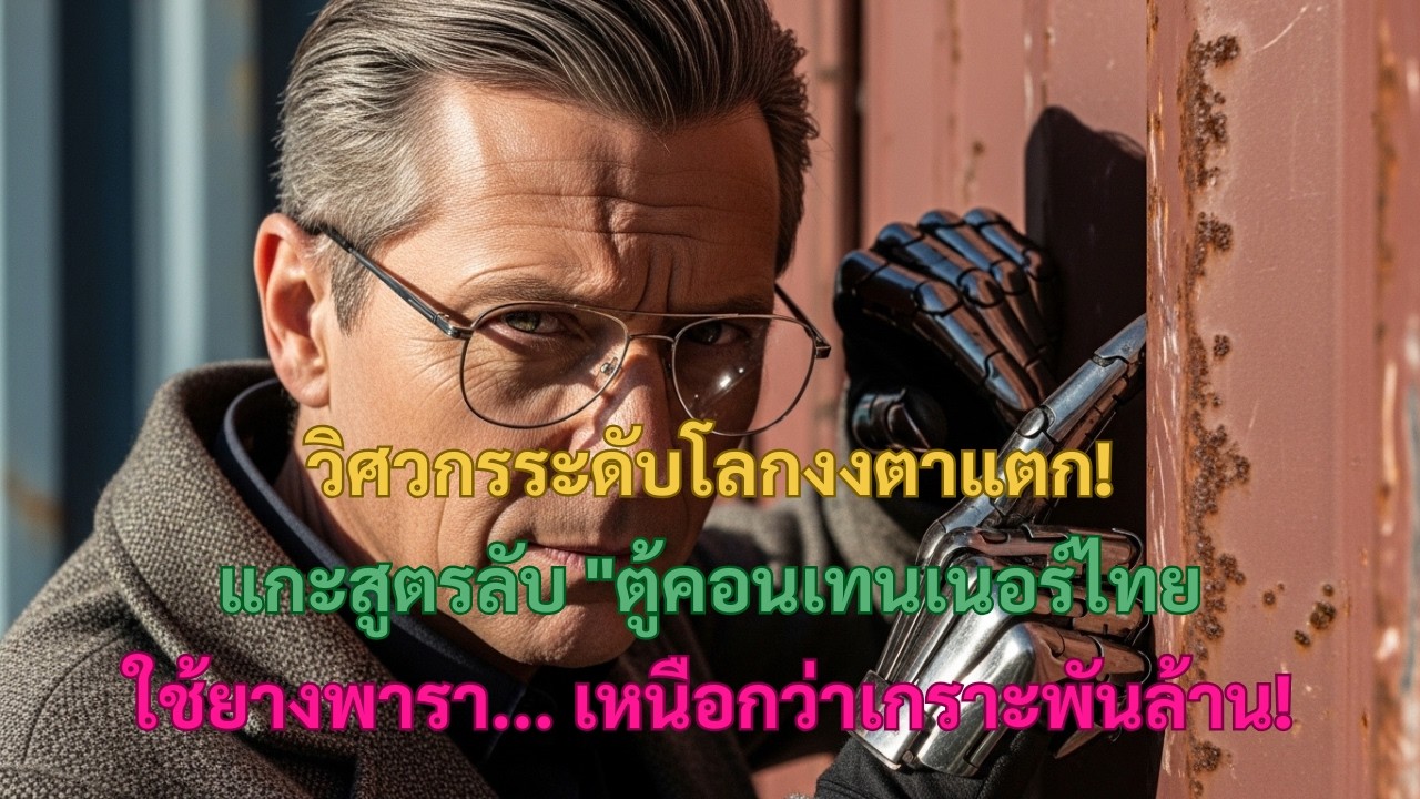 อย่าดูแค่ภายนอก! วิศวกรจีนอึ้ง คอนเทนเนอร์ไทยเก่าๆ รับแรงระเบิด 50kg ได้สบาย