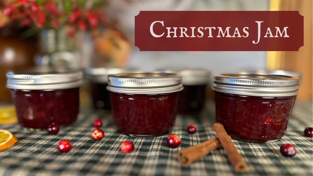 Making Christmas Jam | Simple Jam Recipe | Canning Cranberries and Oranges