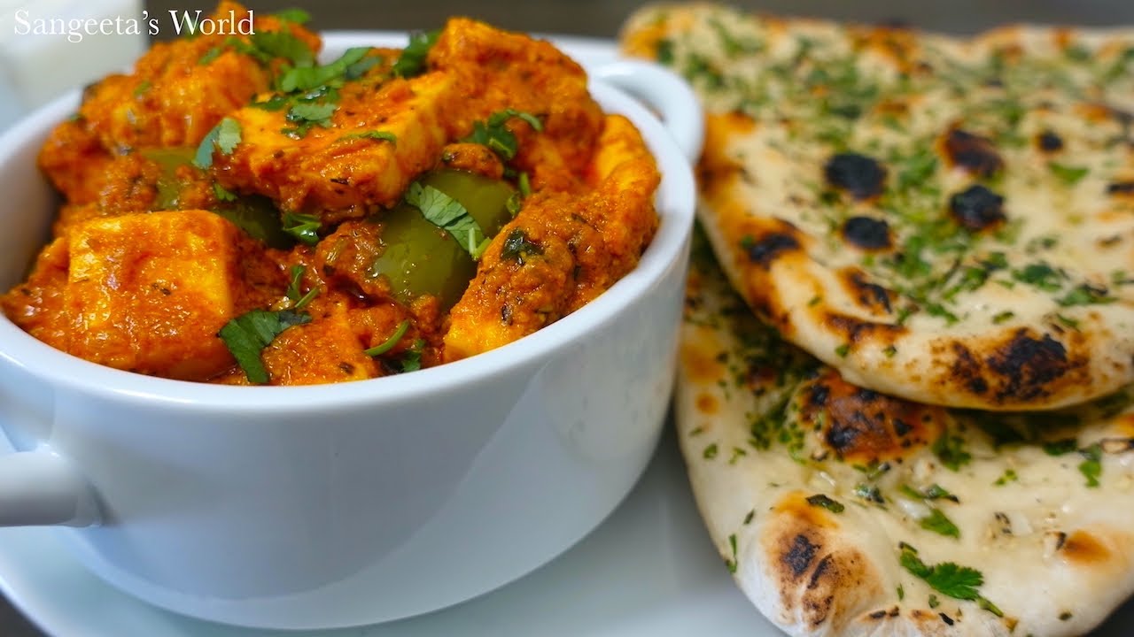 Sunday Special Paneer Deewani Handi & Garlic Naan • Sangeeta's World